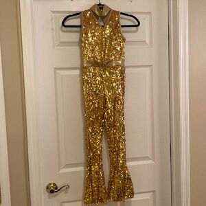 Weissman gold sequins dance costume